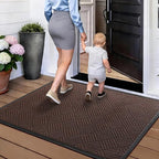 Front Door Mat, Heavy Duty Waterproof Doormat 47.5"x35.5", Stain Fade Resistant - Image 9