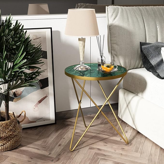 HLR Modern Round Side Table, End Table - Image 8