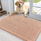 OLANLY Dog Door Mat for Muddy Paws 35x24, Super Absorbent Chenille Mud Mat | by OLANLY