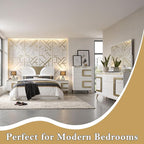 Kings Brand Furniture Claire 6-Piece Queen Size Bedroom Set - Image 7