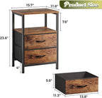 Huuger Night Stand Set 2, Nightstand - Image 3