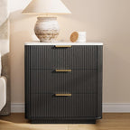 Fluted Nightstand Set of 2 - Image 2