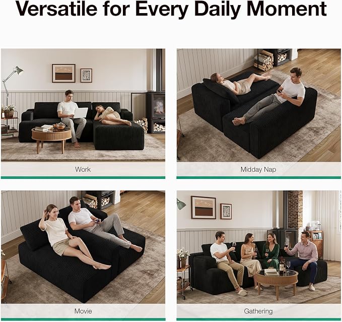 Novilla L-Shape Sectional Couches - Image 19