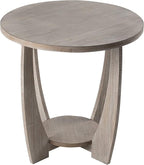 Round Farmhouse End Table for Small Spaces, French Country Accent Side Table - Image 7
