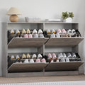 BORNOON Shoe Cabinet with 4 Flip Drawers, Narrow Hidden Shoe Storage Cabinet by BORNOON