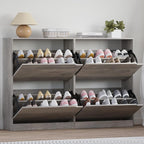 BORNOON Shoe Cabinet with 4 Flip Drawers, Narrow Hidden Shoe Storage Cabinet by BORNOON