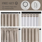 Linen Blackout Curtains 120 Inches Long - Image 4