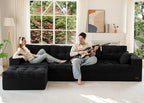 MAXYOYO 132" L Shaped Modular Sectional Sofa by MAXYOYO