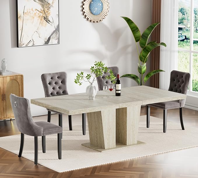 Henf 5 Pieces Extendable Dining Table Set by Henf