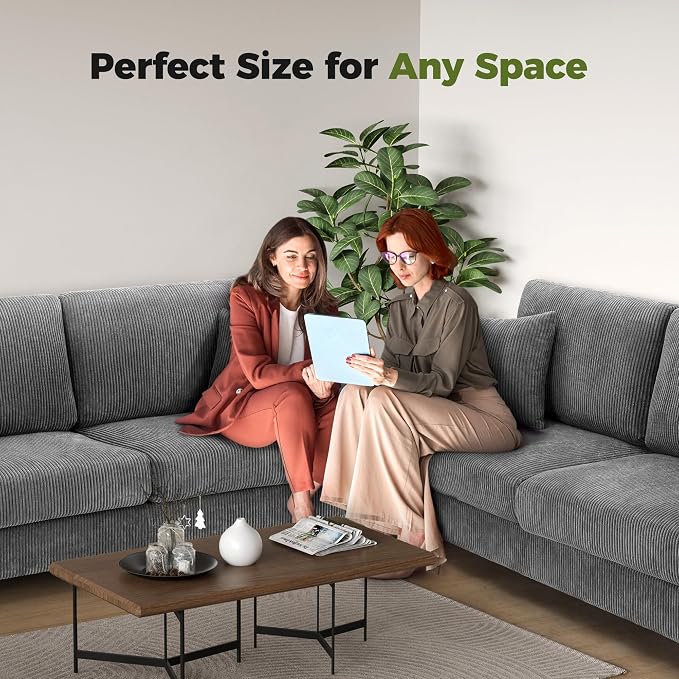 Kidirect 70in U Shaped Couch, Modular Sofa No Tool Assembly, Comfy Sectional - Image 9