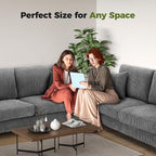 Kidirect 70in U Shaped Couch, Modular Sofa No Tool Assembly, Comfy Sectional - Image 9