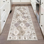 HEBE Hallway Runner Rug 2'x5', Washable Non Slip Kitchen Rug Runner | Soft Boho by HEBE