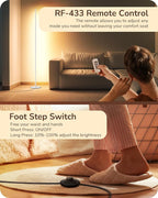EDISHINE LED Corner Floor Lamp, Minimalist Dimmable Light - Image 4