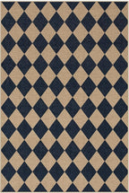 Lahome Checkered Easy Jute Outdoor Patio Rug, 6x9 Living Room Rugs Washable | - Image 9