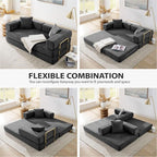 HANXIN Convertible Sleeper Sofa Bed, 78 Inch Folding Floor Mattress Couch - Image 3