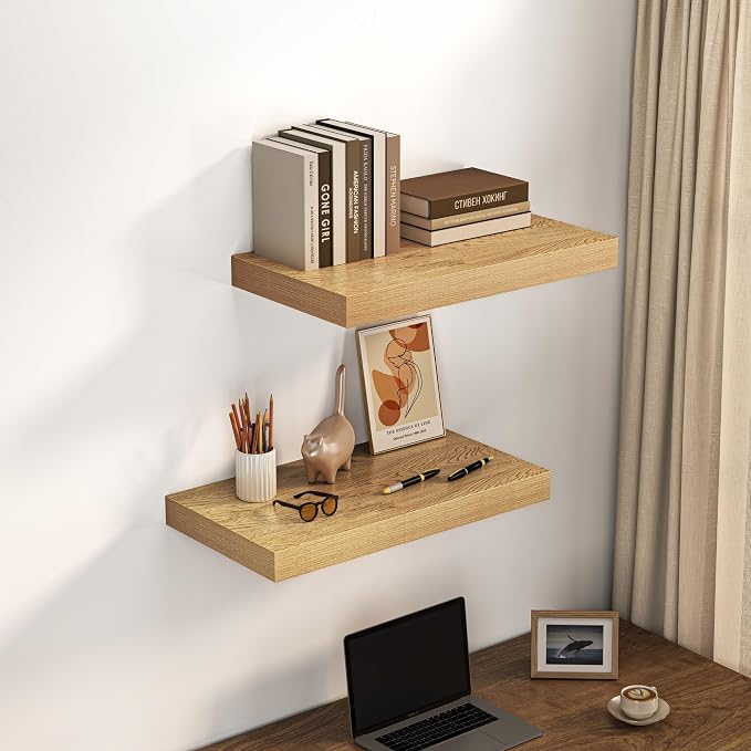 Dreamland 24" Floating Shelves for Wall, Wall-Mounted Shelves for Bedroom - Image 7