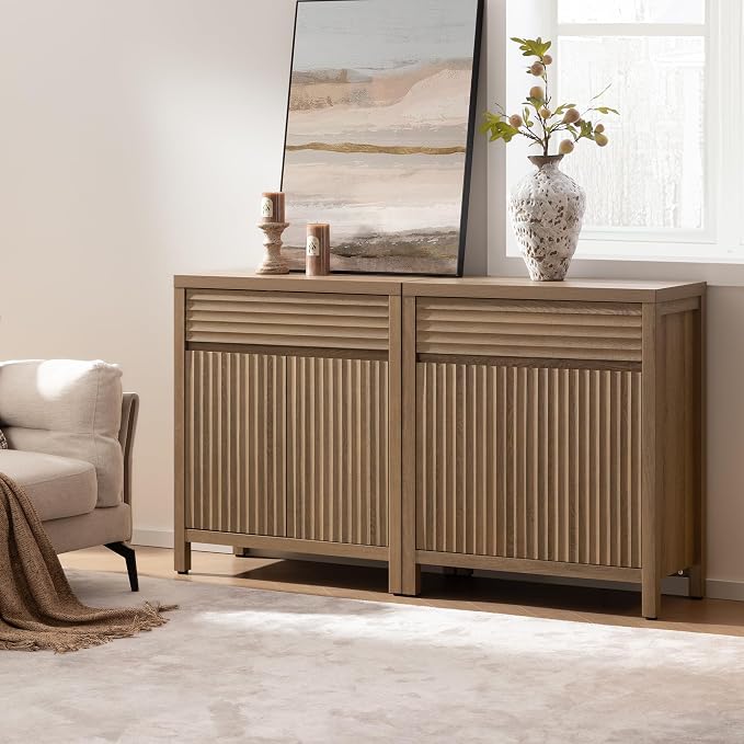 SICOTAS 58" Fluted Buffet Cabinet - Image 3