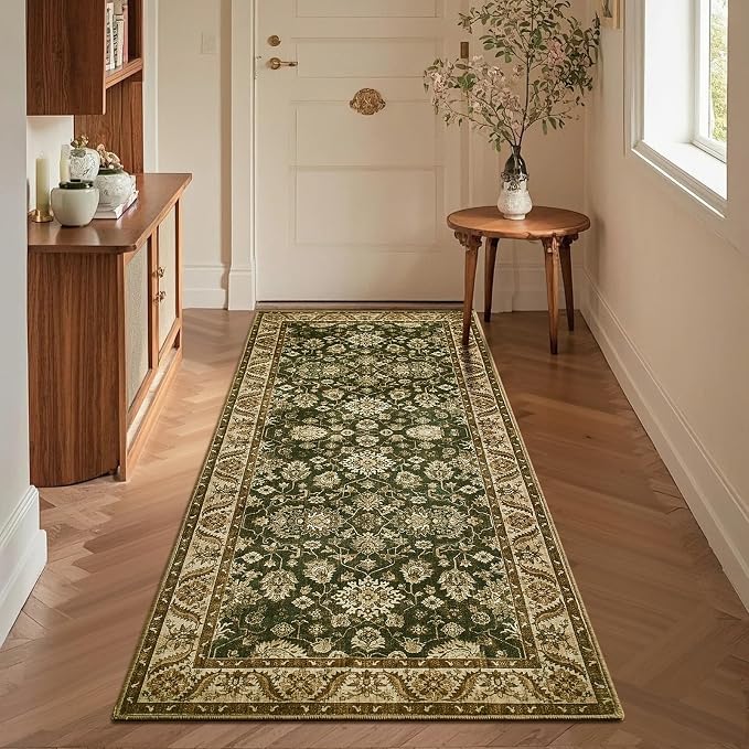 Washable Runner Rug, 2x6Ft Floral Runners - Image 5