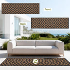 SAND MINE Reversible Mats, Plastic Straw Rug, Modern Area Rug, Large Floor Mat - Image 3