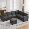 104'' V Shaped Modular Sofa, Sectional Couch by WUTUTUEE