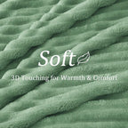 BEDELITE Ribbed Fleece Throw Blanket - Image 5