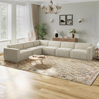 Novilla 142.5" Modular Sectional Sofa, No Assembly Cloud Sectional Couch by Novilla