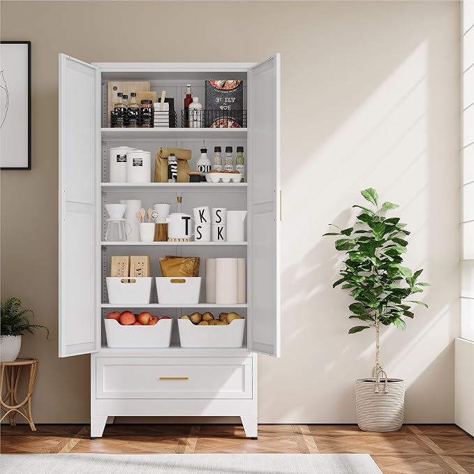 YAUWOH 71''Tall Kitchen Pantry Cabinet - Image 5