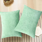 CaliTime Decorative Standard Throw Pillow Covers 26 X 20 Inches Grey Green | - Image 5