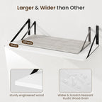 Fun Memories Floating Shelves for Wall, 12 Inch Deep Floating Shelves Set of 2 - Image 6