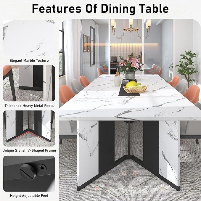 Hlivelood 94Inch Large Dining Table - Image 5