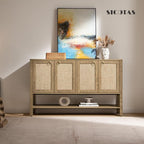 SICOTAS Rattan Sideboard Buffet Cabinet - Image 7