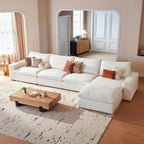 Cloud Couch Sectional 146.5'' Oversized Modular Deep Seat Sofa L Shaped Comfy by VORTHIOHOME