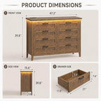 GarveeLife 8 Drawer Chest Dresser - Image 2