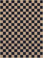 Lahome Checkered Easy Jute Living Room Rug, 9x12 Outdoor Area Rugs Washable | - Image 9