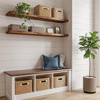 Fixwal Wood Floating Shelves for Wall, 47.2" Long Heavy Duty Wall Mounted - Image 4