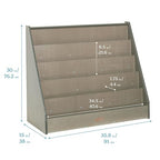 ECR4Kids Single-Sided Wooden Book Storage and Display, Montessori Furniture - Image 3