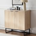 EYYTHUNG Fluted Storage Cabinet Sideboard Buffet Cabinet, Modern Accent Cabinets by EYYTHUNG