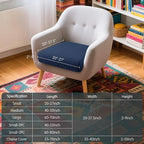 Hokway Stretch Couch Cushion Slipcovers Reversible Cushion Protector Slipcovers - Image 3