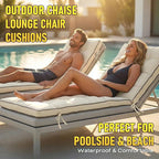 80x26 Inch Folding Chaise Lounge Cushion Quick Dry - Image 7