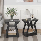 FROMJBEST End Table with Charging Station, Side Table with USB Ports and Outlets - Image 7