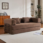 ZEIINPA Convertible Sleeper Sofa Bed, Corduroy Floor Couch - Image 9