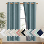 NICETOWN 100% Absolutely Blackout Linen Curtains by NICETOWN
