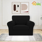 Easy-Going 3 Pieces Stretch Chair Cover Washable Chair Slipcover Set - Image 2