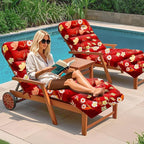Outdoor Chaise Lounge Chair Cushion 75.1 x 22.8 x 4.7 Inches 100% Waterproof - Image 6