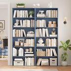 FOTOSOK 6-Tier Open Bookcase and Bookshelf, Freestanding Display Storage - Image 4