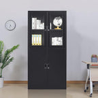 Black Metal Storage Cabinet - Image 2