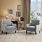 VINGLI Accent Chairs for Living Room, Line Comfy Upholstered Sofa Chair Mid - Image 3