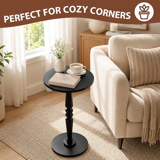 Round Side Table for Small Spaces - Image 7