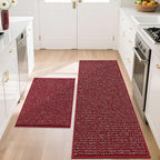 BEQHAUSE Kitchen Rugs and Mats 2PCS Non-Slip, Machine Washable Rugs by BEQHAUSE