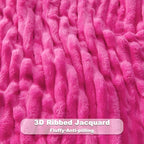 NEWCOSPLAY Fleece Ribbed Cozy King Blanket - Image 5